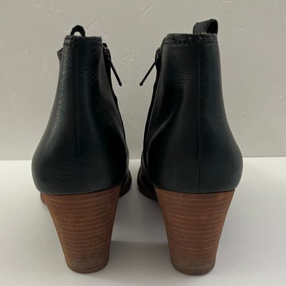 Madewell Billie Leather Ankle Boots Minimalist Quiet Luxury F5044 Black Size 8.5 - Picture 14 of 14